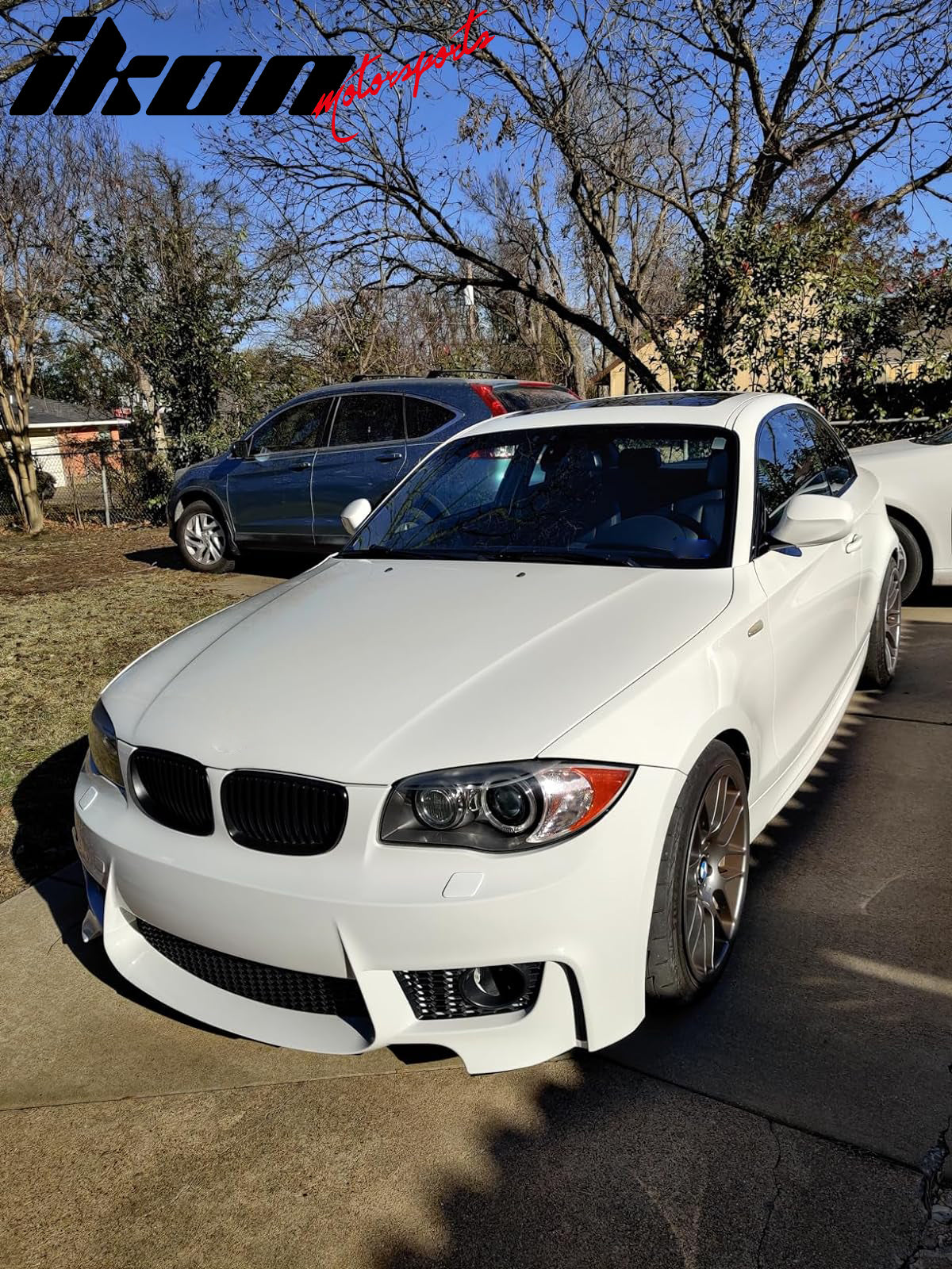 Fits 07-13 BMW 1 Series E82 E87 1M Style No PDC Front Bumper Cover Conversion PP