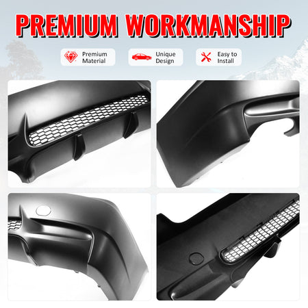 Fits 07-13 BMW E92 E93 3 Series 2Dr M3 Style Rear Bumper Cover Replacement PP