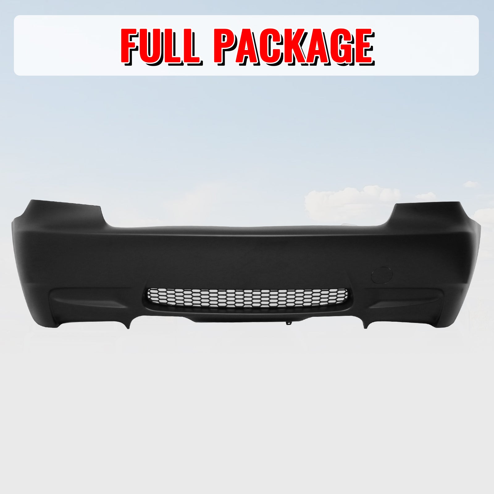 Fits 07-13 BMW E92 3-Series Coupe 2Dr M3 Style Rear Bumper Cover Replacement PP