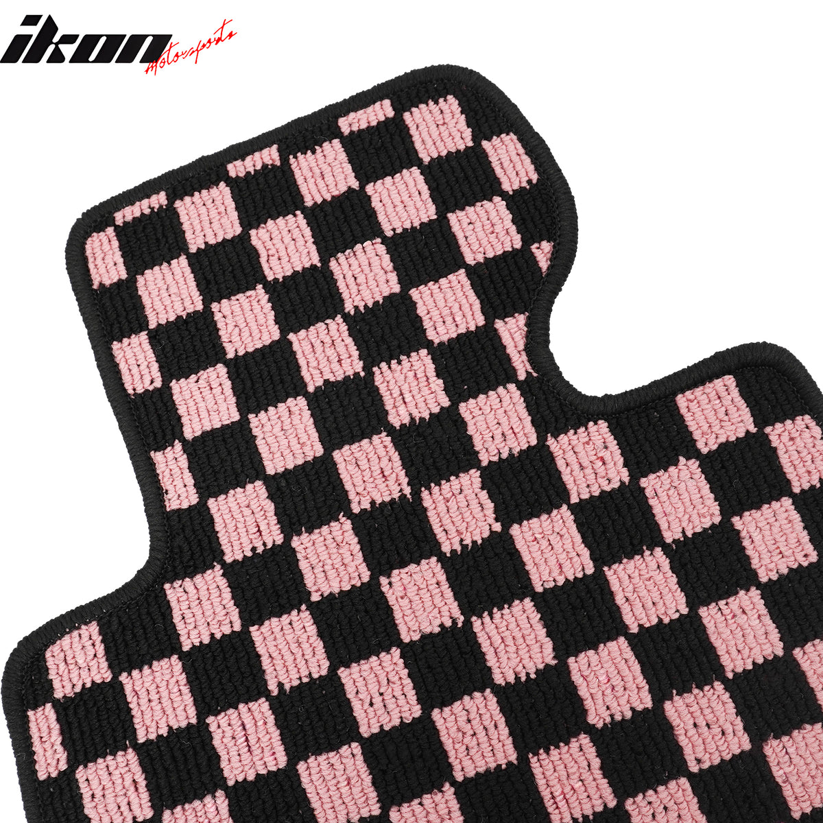 Fits 07-13 BMW E92 3-Series Coupe Floor Mats Checkered Carpets Black Pink Plaid