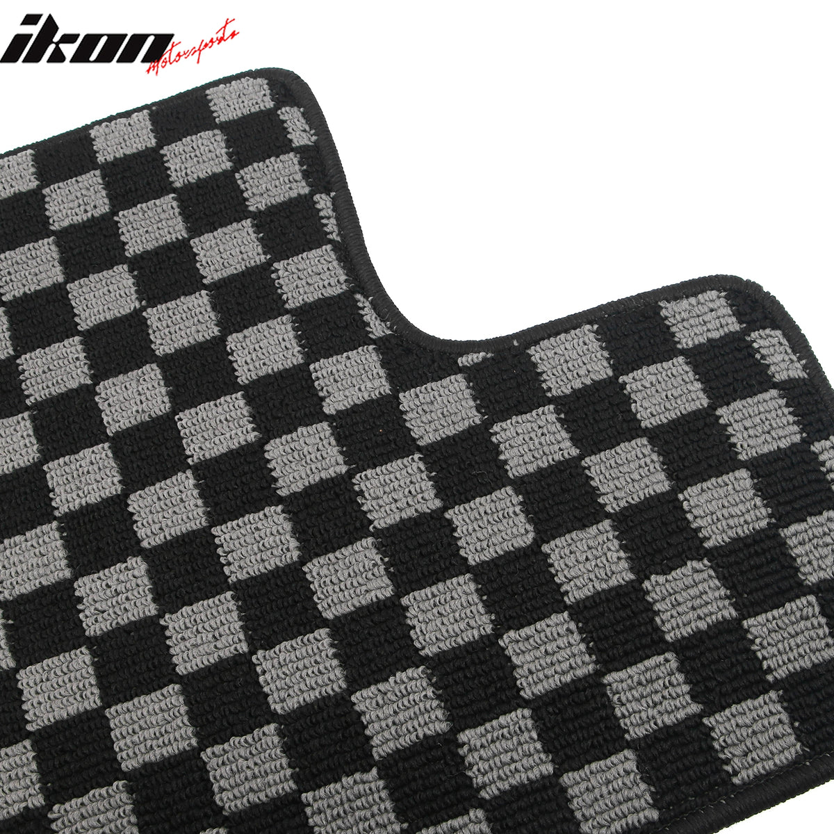 Fits 07-13 Ford Edge 4DR Floor Mats Non-Slip Carpets Checkered Black Gray Plaid