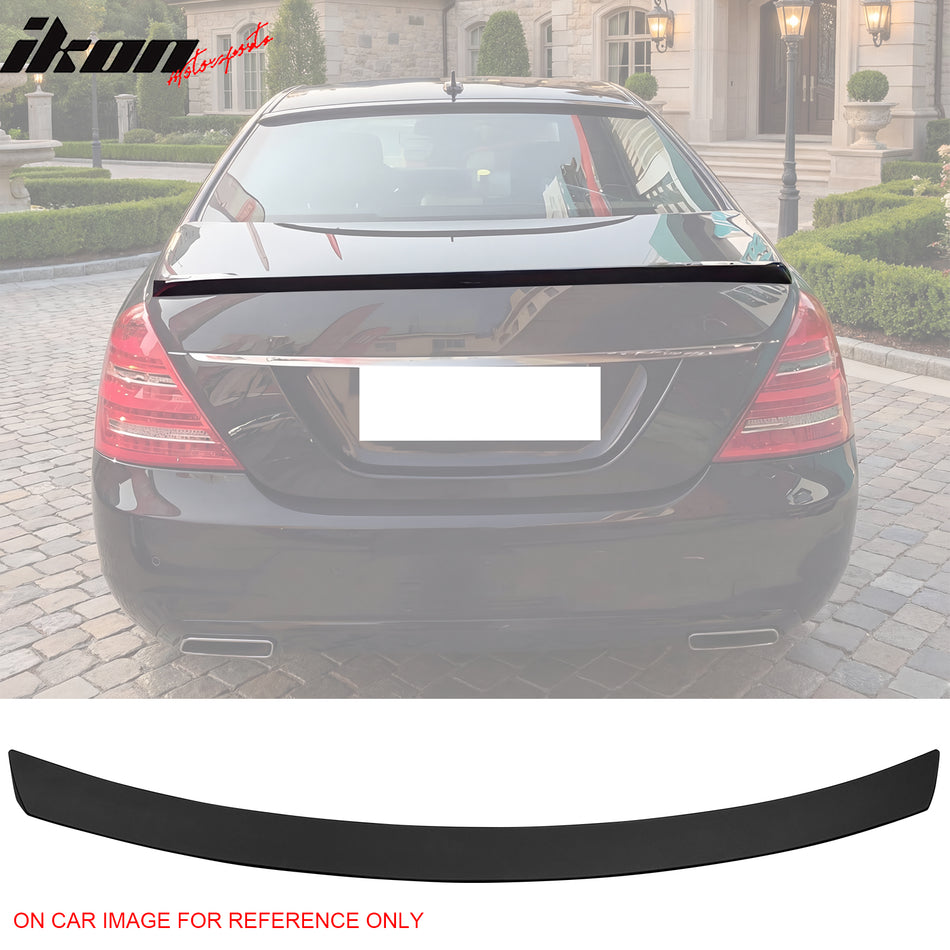 2007-2013 Benz W221 S-Class AMG Style Matte Black Trunk Spoiler ABS