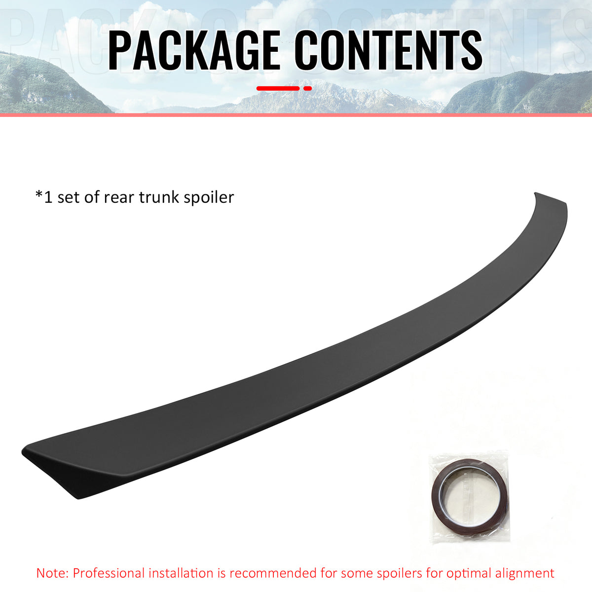 Fits 07-13 Benz W221 S-Class AMG Style Rear Trunk Spoiler Wing Lip Matte Black