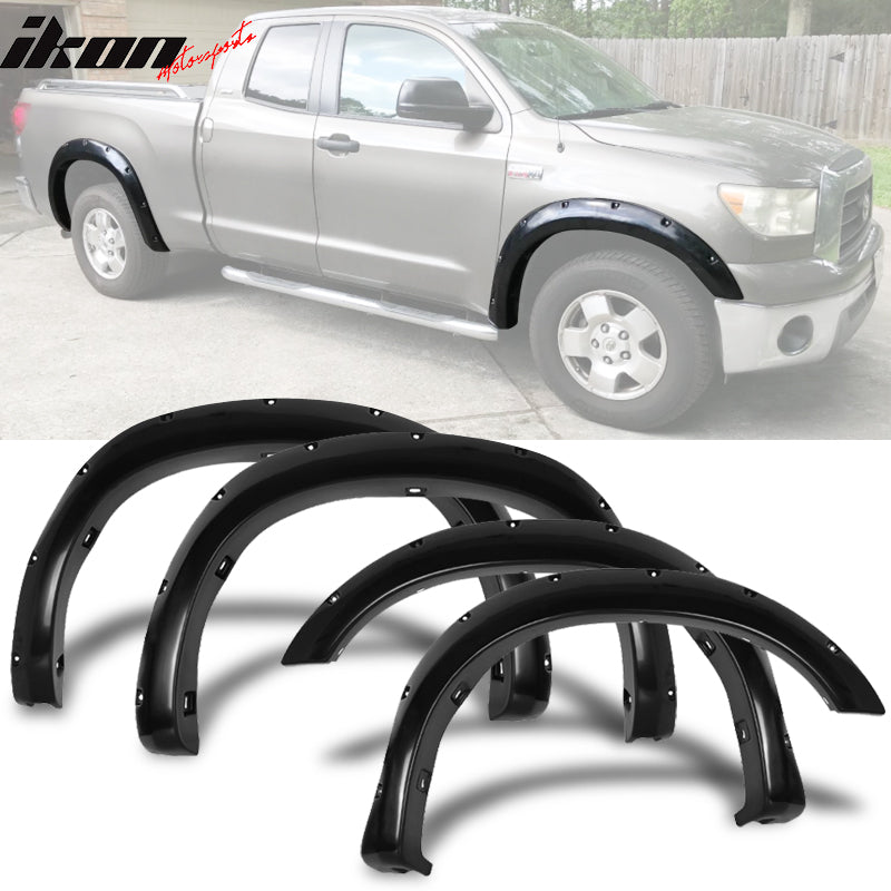Pocket Fender Flare Protector Cover for Toyota Tundra 2007-2013 ABS 4PC