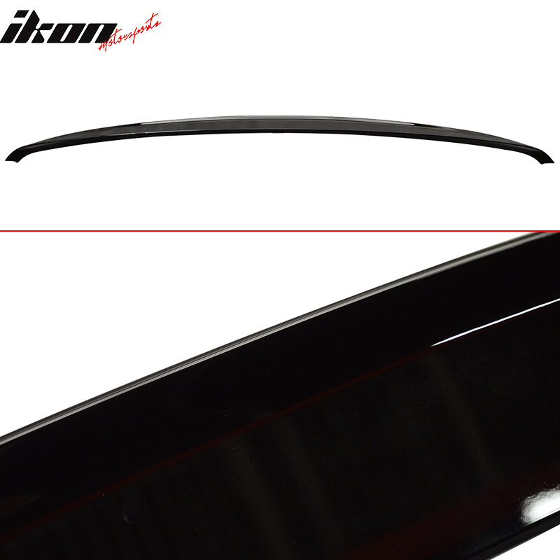 Fits 07-13 W221 Sedan AMG Trunk Spoiler & L Type Roof Wing Painted #040 Black