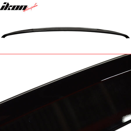 Fits 07-13 W221 Sedan AMG Trunk Spoiler & L Type Roof Wing Painted #040 Black