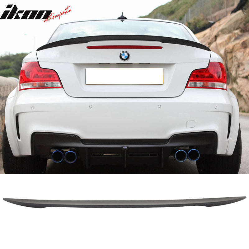 2007-2013 BMW E82 1 Series P Style Matte Black ABS Rear Spoiler Wing