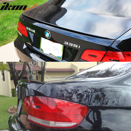 Fits 07-13 BMW E92 3-Series Coupe M3 Style Rear Trunk Spoiler Wing Matte Black