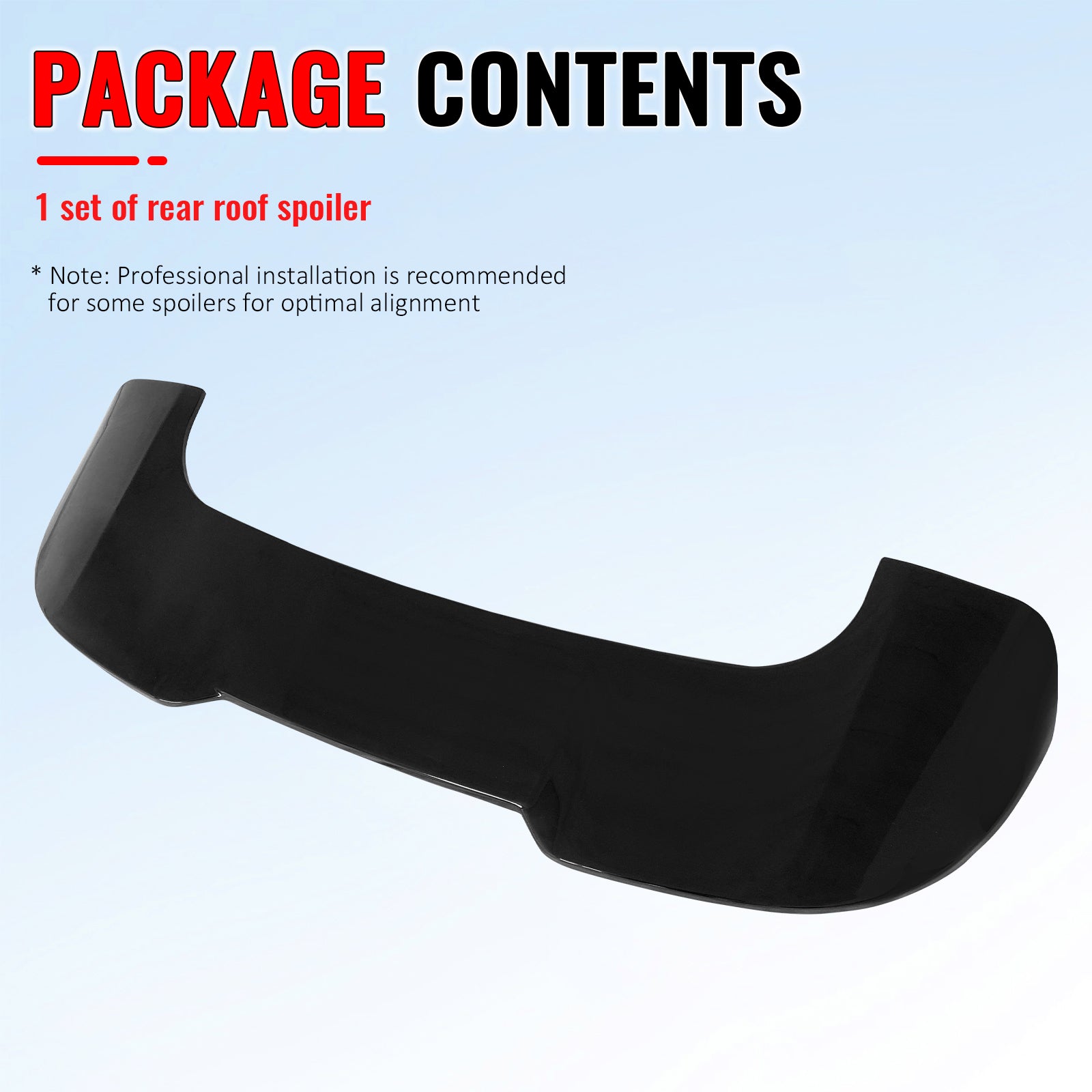 Fits 07-13 BMW X5 E70 Facelift Gloss Black Rear Top Window Roof Spoiler Wing ABS