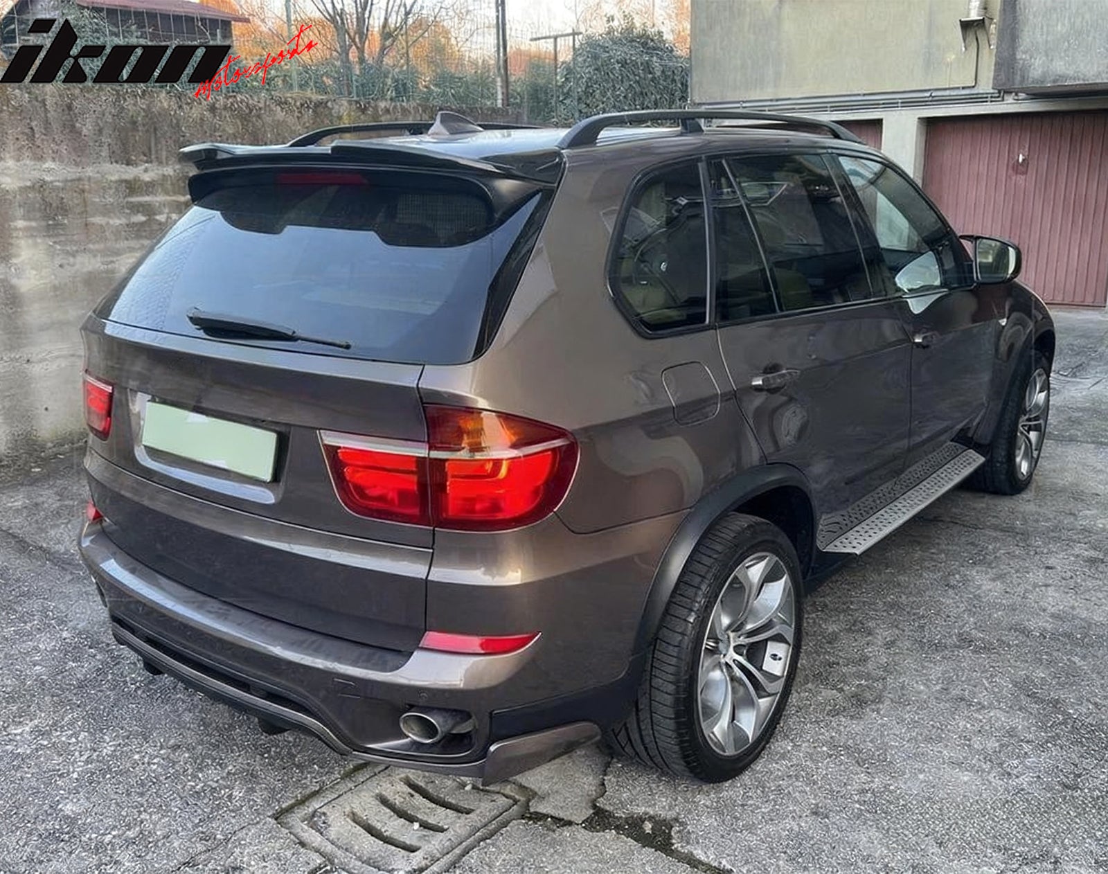 Fits 07-13 BMW X5 E70 Facelift Gloss Black Rear Top Window Roof Spoiler Wing ABS