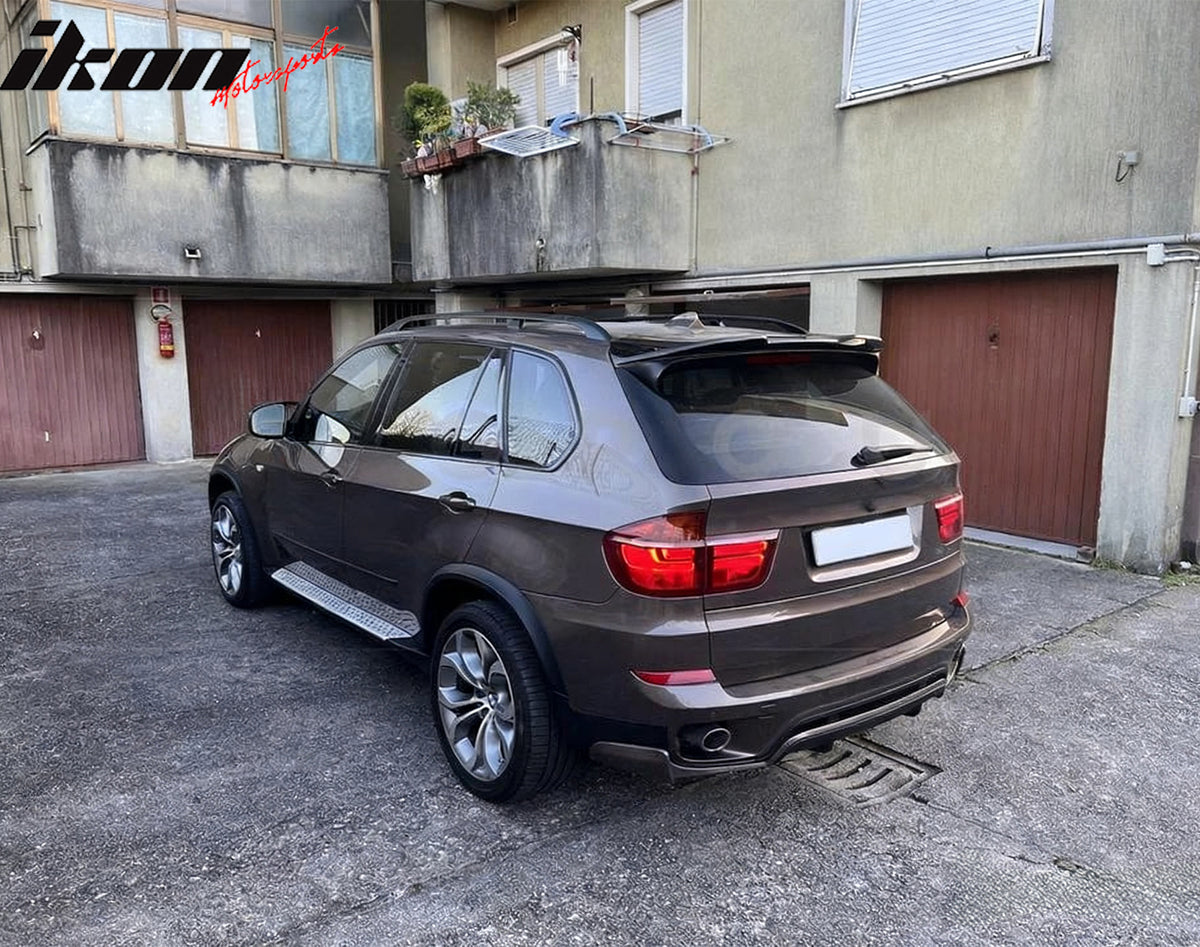 Fits 07-13 BMW X5 E70 Facelift Gloss Black Rear Top Window Roof Spoiler Wing ABS