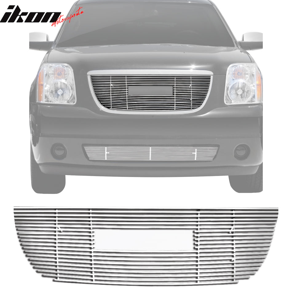 2007-2013 GMC Yukon XL Billet Style Chrome Front Upper Grille Insert