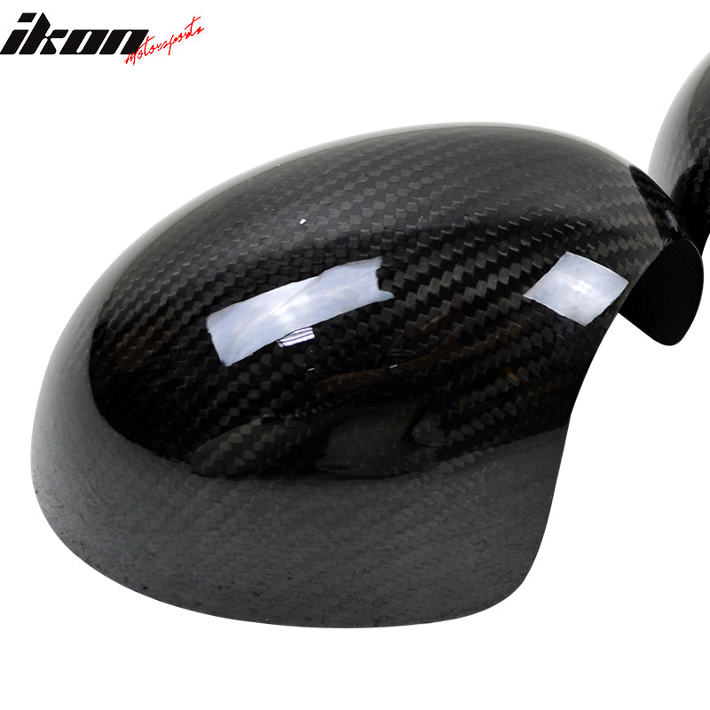 Closeout! Fits 07-13 Mini Cooper R56 Rear Side Mirror Cover Guard Carbon Fiber