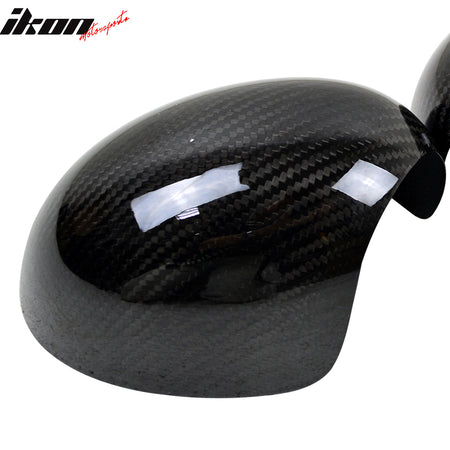 Closeout! Fits 07-13 Mini Cooper R56 Rear Side Mirror Cover Guard Carbon Fiber