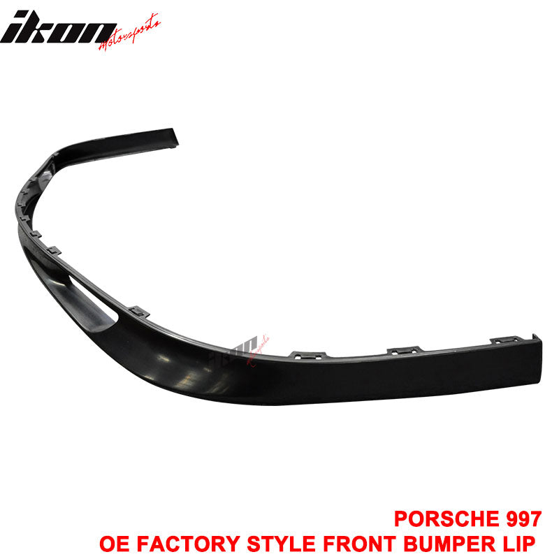 Fits 07-13 Porsche 997 911 OE Style Front Bumper Lip Unpainted PU Spoiler Kit