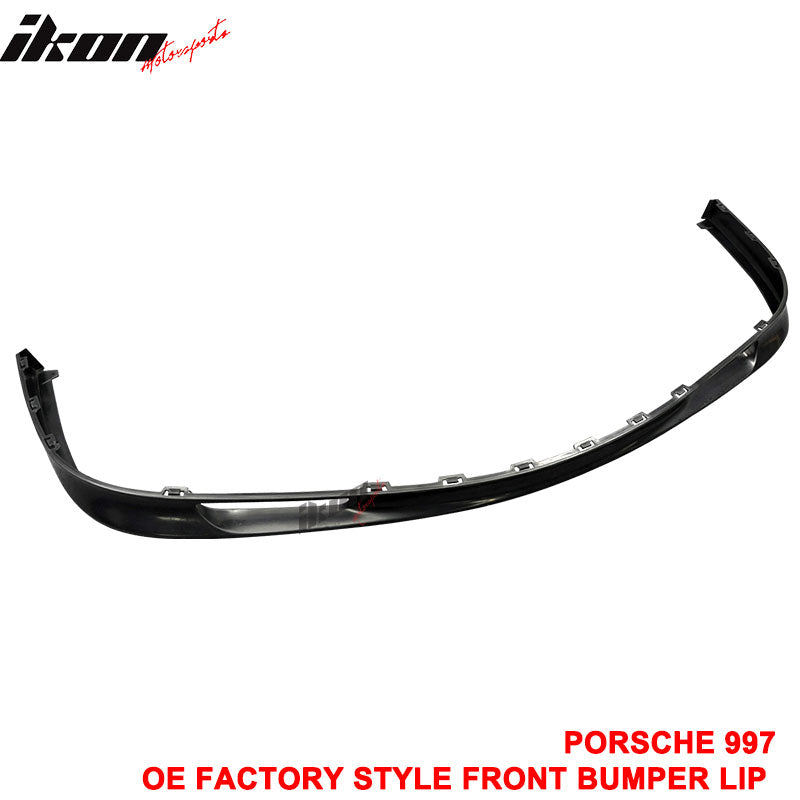 Fits 07-13 Porsche 997 911 OE Style Front Bumper Lip Unpainted PU Spoiler Kit
