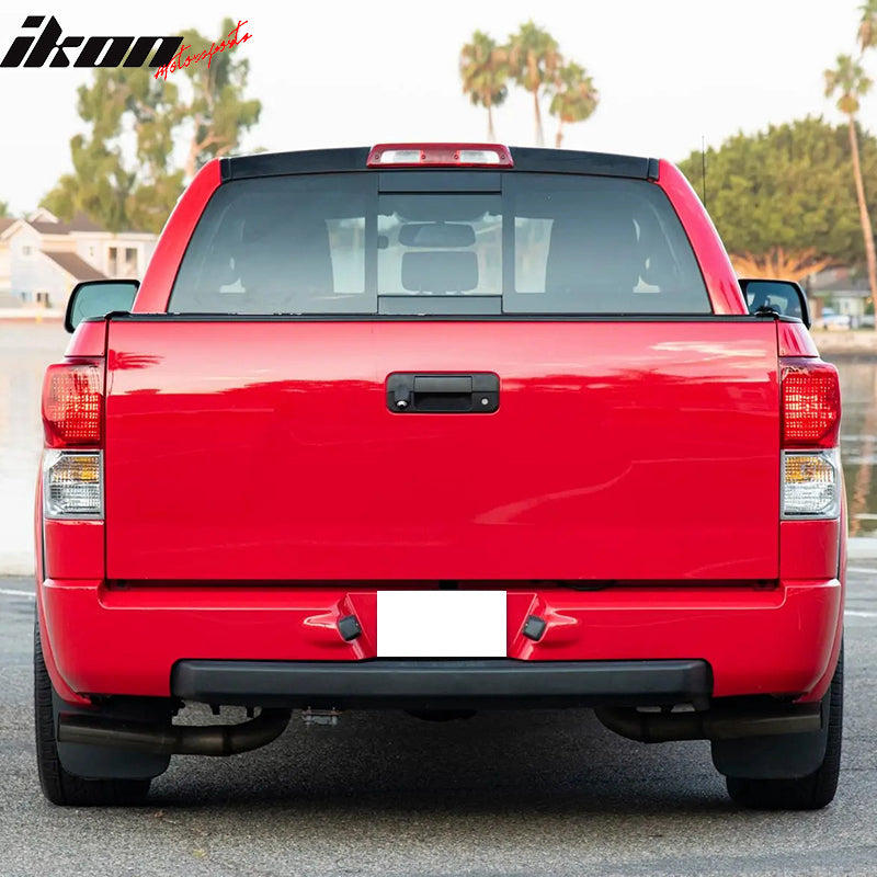 IKON MOTORSPORTS, Tailgate Molding Cap Spoiler Protector Compatible With 2007-2013 Toyota Tundra, Factory Style Unpainted PP