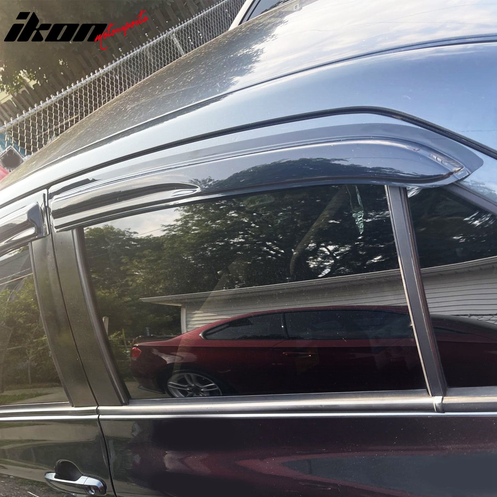 Toyota Yaris Window Deflectors 2007-2013 – Mugen Look Smoke