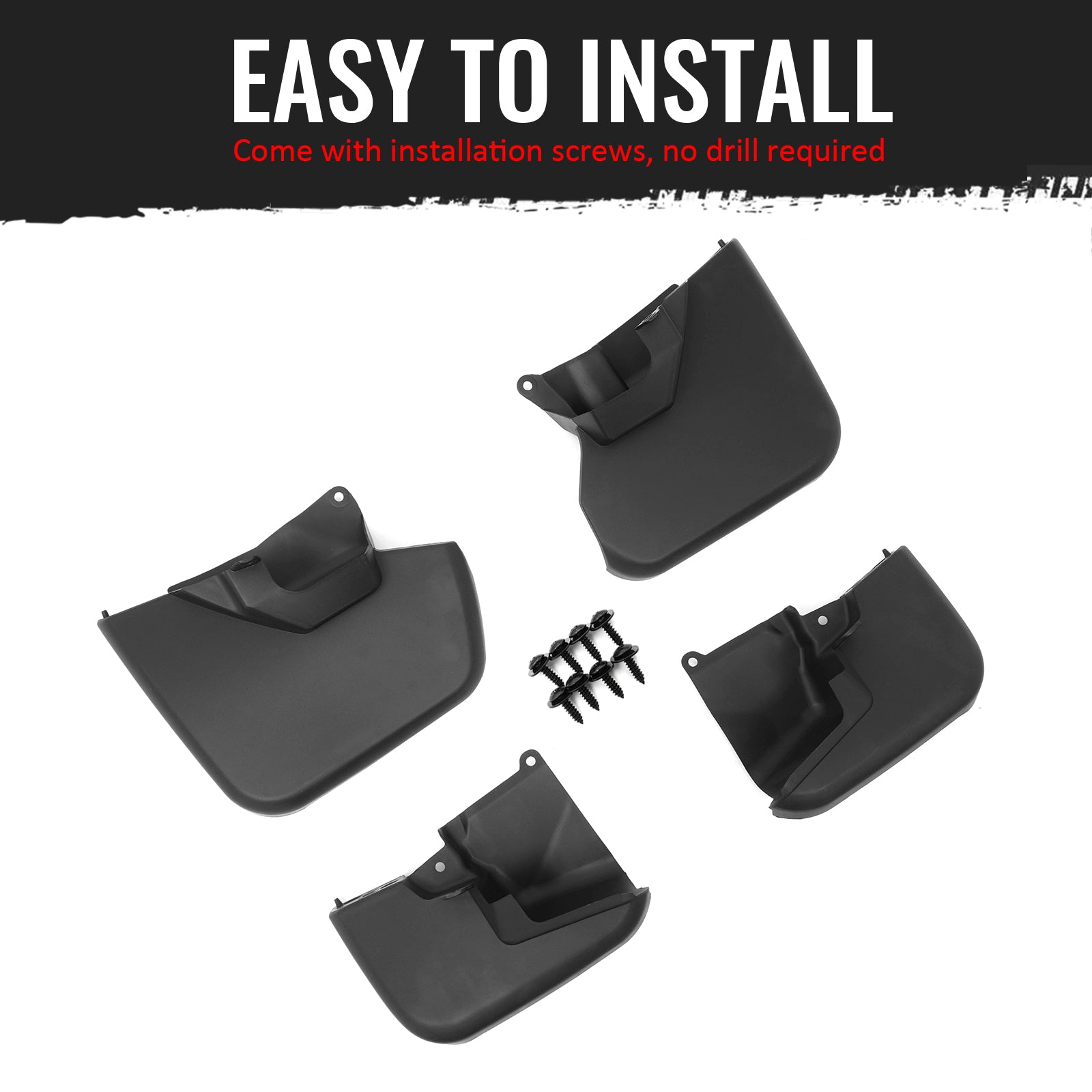 Fits 07-14 Toyota FJ Cruiser W/Fender Flares Fender Mud Flaps Splash Guards PP