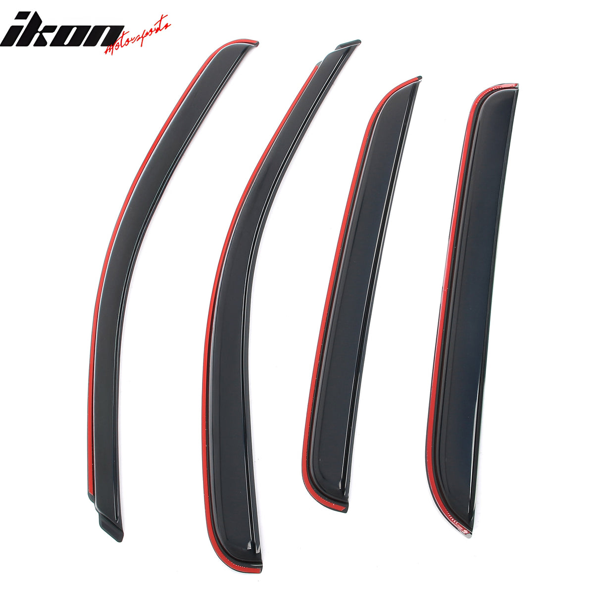 Fits 07-14 Silverado Sierra 1500 2500 HD Crew Cab Window Visors Guard In-Channel