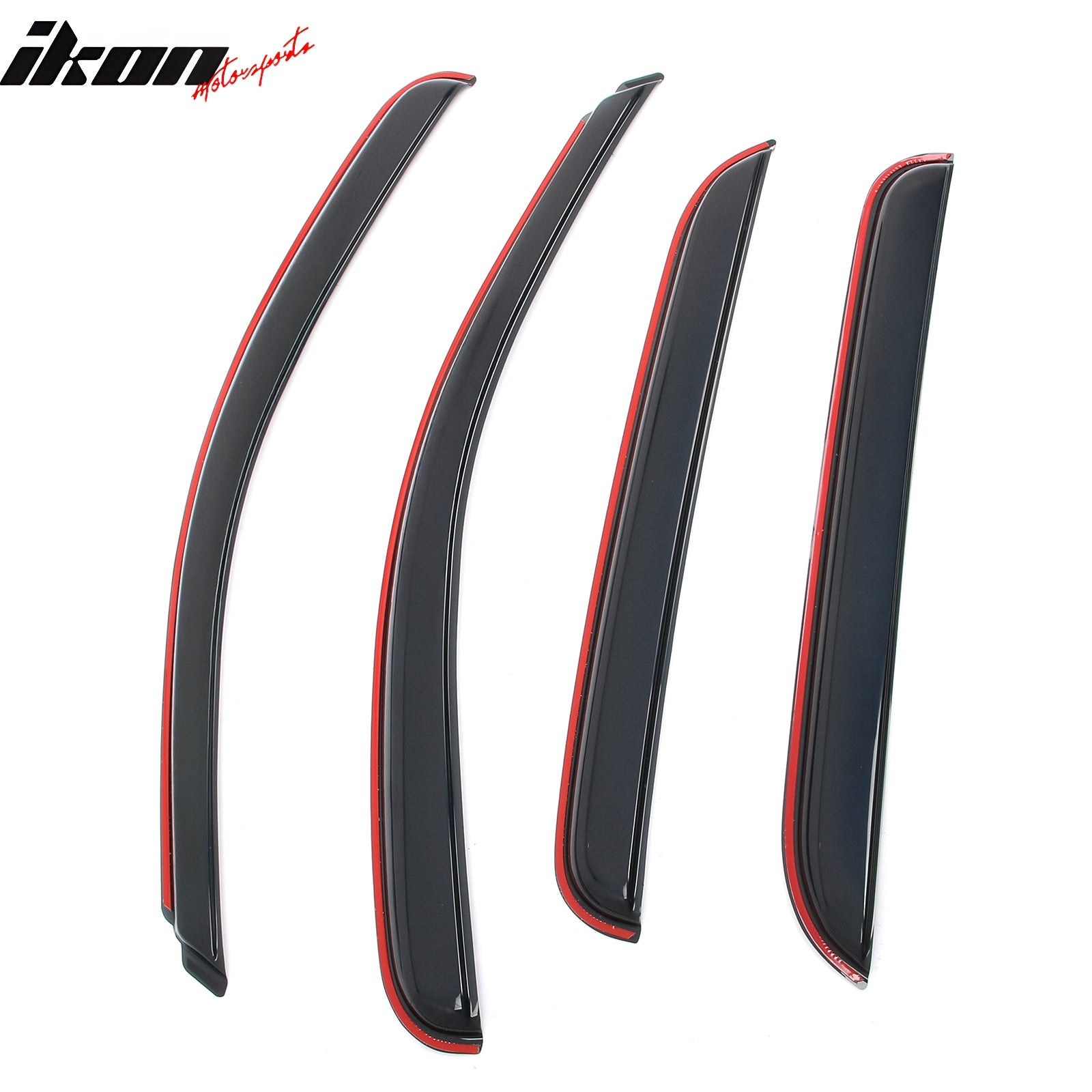 Fits 07-14 Silverado Sierra 1500 2500 HD Crew Cab Window Visors Guard In-Channel