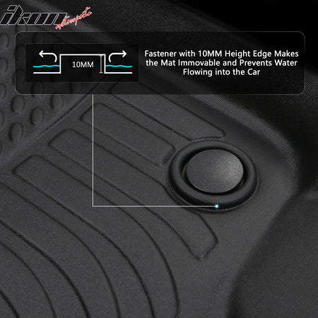 Fits 07-14 Chevrolet Tahoe & GMC Yukon 5 Seats All Weather Floor Mats Carpet TPE