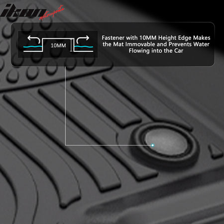 Fits 07–14 Chevy Tahoe GMC Yukon 3D All Weather Floor Mats TPE Carpet +Trunk Mat