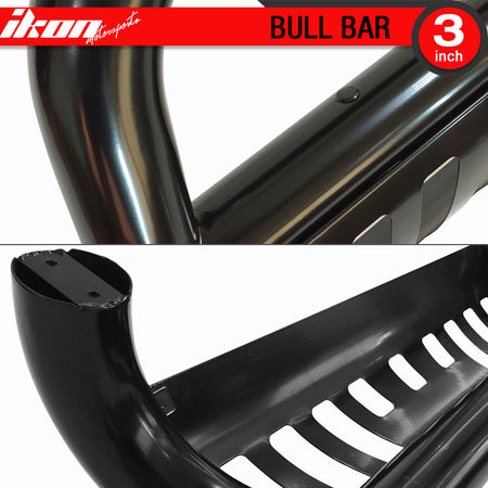 Fits 07-14 Silverado Sierra 2500 3500HD Bull Bar Front Bumper Push Grille Guard