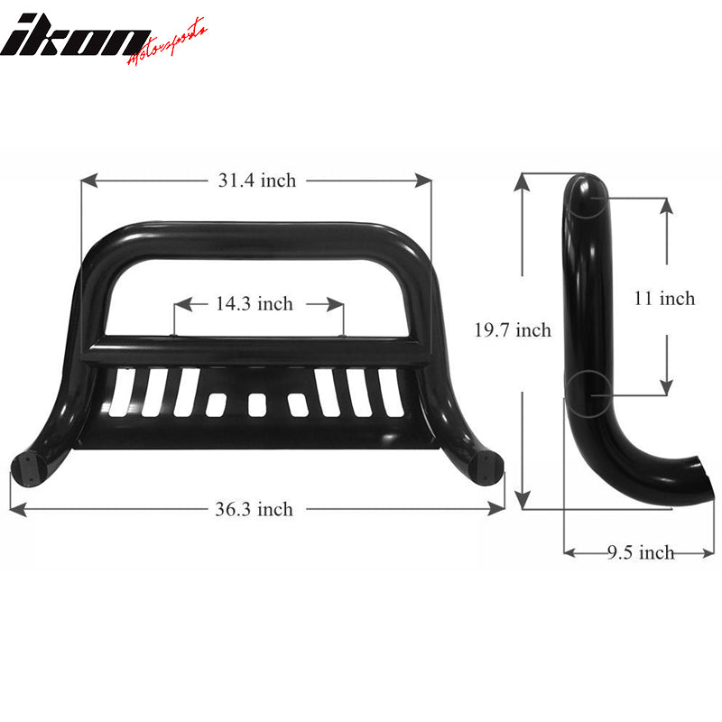 Fits 07-14 Silverado Sierra 2500 3500HD Bull Bar Front Bumper Push Grille Guard
