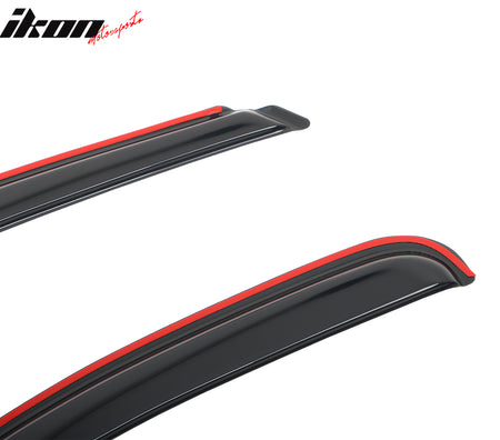 Fits 07-14 Silverado Sierra 1500 2500 HD Standard Cab Window Visors In-Channel