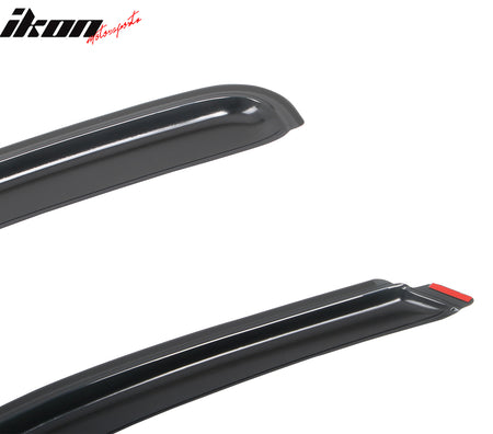 Fits 07-14 Silverado Sierra 1500 2500 HD Standard Cab Window Visors In-Channel