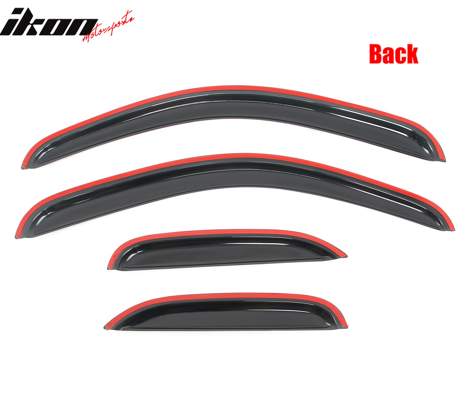 Fits 2007-2014 Chevy Silverado GMC Sierra Extended Cab Window Visors Vent 4PCS