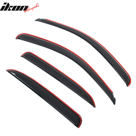 Fits 07-14 Chevy Tahoe & GMC Yukon Window Visors Rain Guard Deflector In-Channel