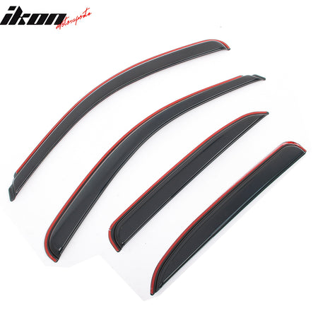 Fits 07-14 Chevy Tahoe & GMC Yukon Window Visors Rain Guard Deflector In-Channel