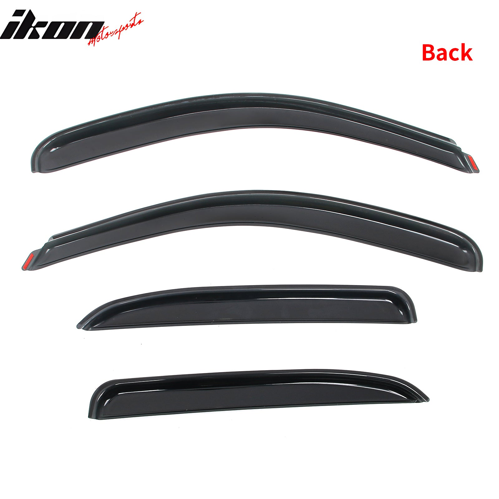 Fits 07-14 Chevy Tahoe & GMC Yukon Window Visors Rain Guard Deflector In-Channel