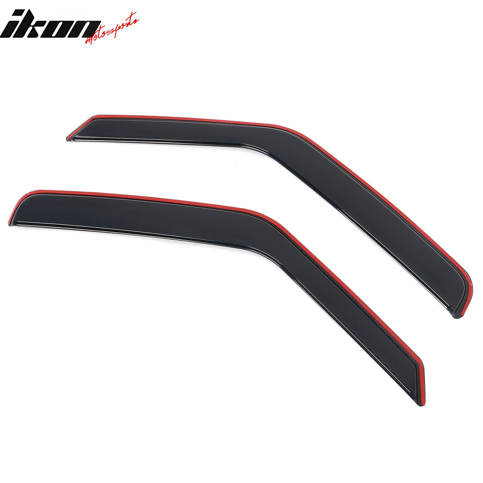 Fits 07-14 Ford E-Series Van Window Visors In-Channel Side Deflector Rain Guard