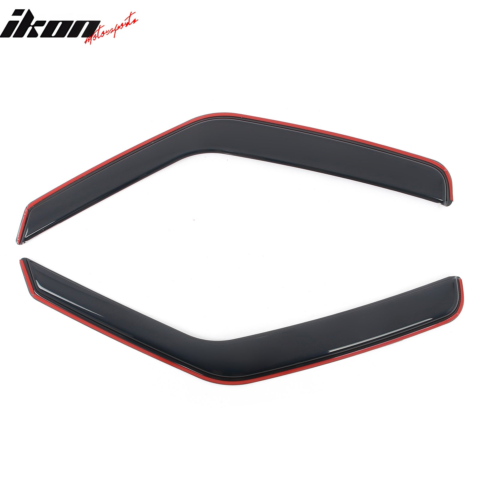 Fits 07-14 Ford E-Series Van Window Visors In-Channel Side Deflector Rain Guard