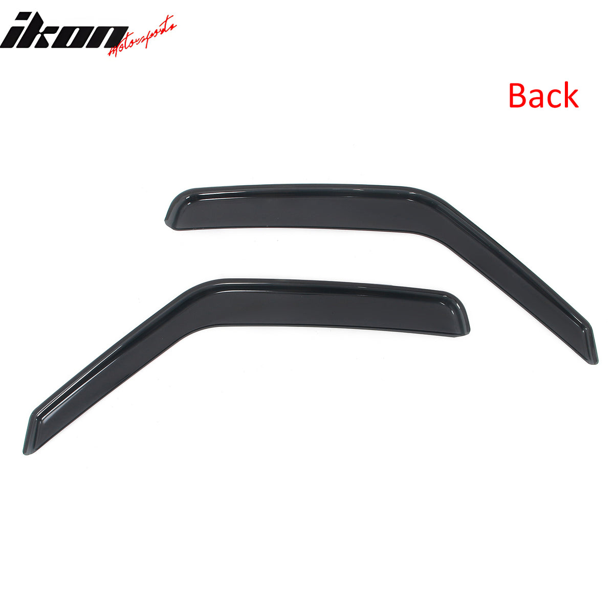 Fits 07-14 Ford E-Series Van Window Visors In-Channel Side Deflector Rain Guard