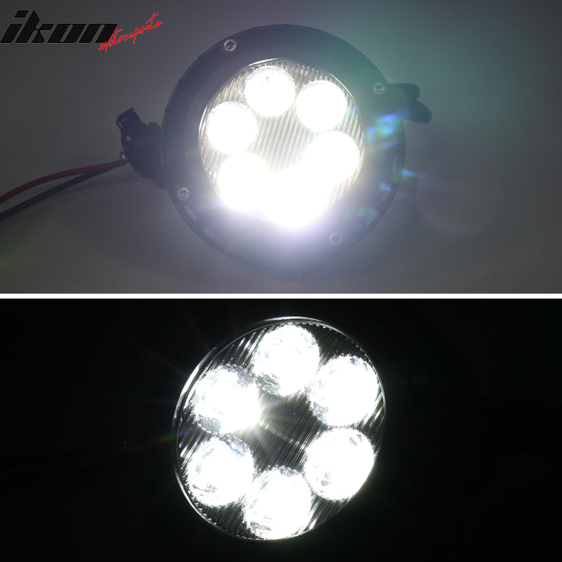 Fits 07-14 Mustang/Escape/Yukon/Suburban/Tahoe Front Bumper Fog Light Clear Lens