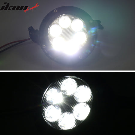 Fits 07-14 Mustang/Escape/Yukon/Suburban/Tahoe Front Bumper Fog Light Clear Lens