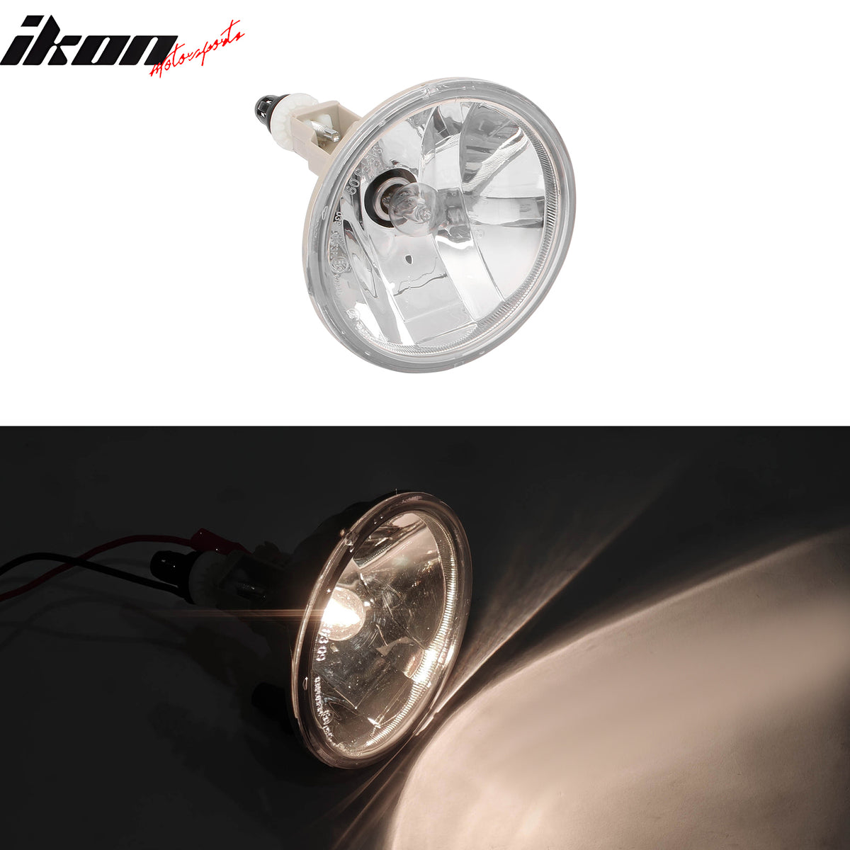 Fits 07-14 Ford Mustang Shelby GT500 OE Style Halogen Bulb Foglights Lamp Pair