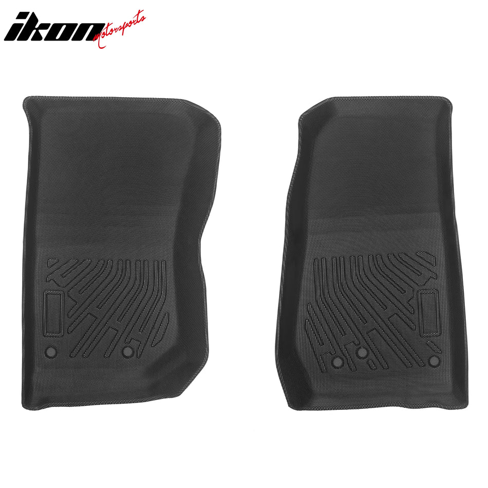 2007–2018 Jeep Wrangler JK 2DR 4DR Anti-Slip Floor Mats All Weather Carpets TPE