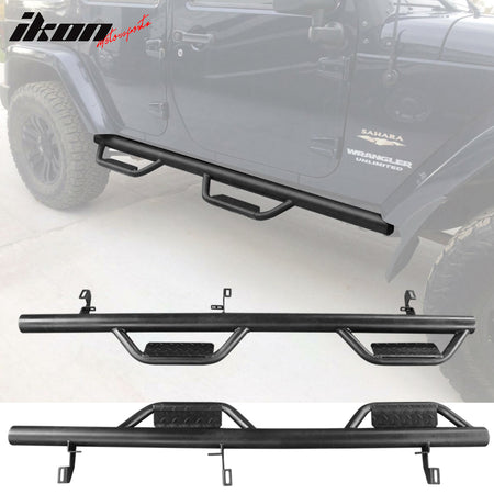 N-Fab Nerf Side Step Bars; Textured Black. Fits 07-18 Jeep N-Fab Nerf Side Step Bars; Textured Black. Fits 07-18 Jeep