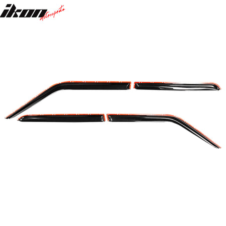 Fits 07-18 Jeep Patriot Window Visors Acrylic Sun Guard Rain Deflector 4Pc Set