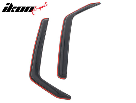 Fits 07-17 Jeep Wrangler& 18 Wrangler JK 2Dr In-channel Window Visors Deflectors