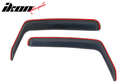 Fits 07-17 Jeep Wrangler& 18 Wrangler JK 2Dr In-channel Window Visors Deflectors
