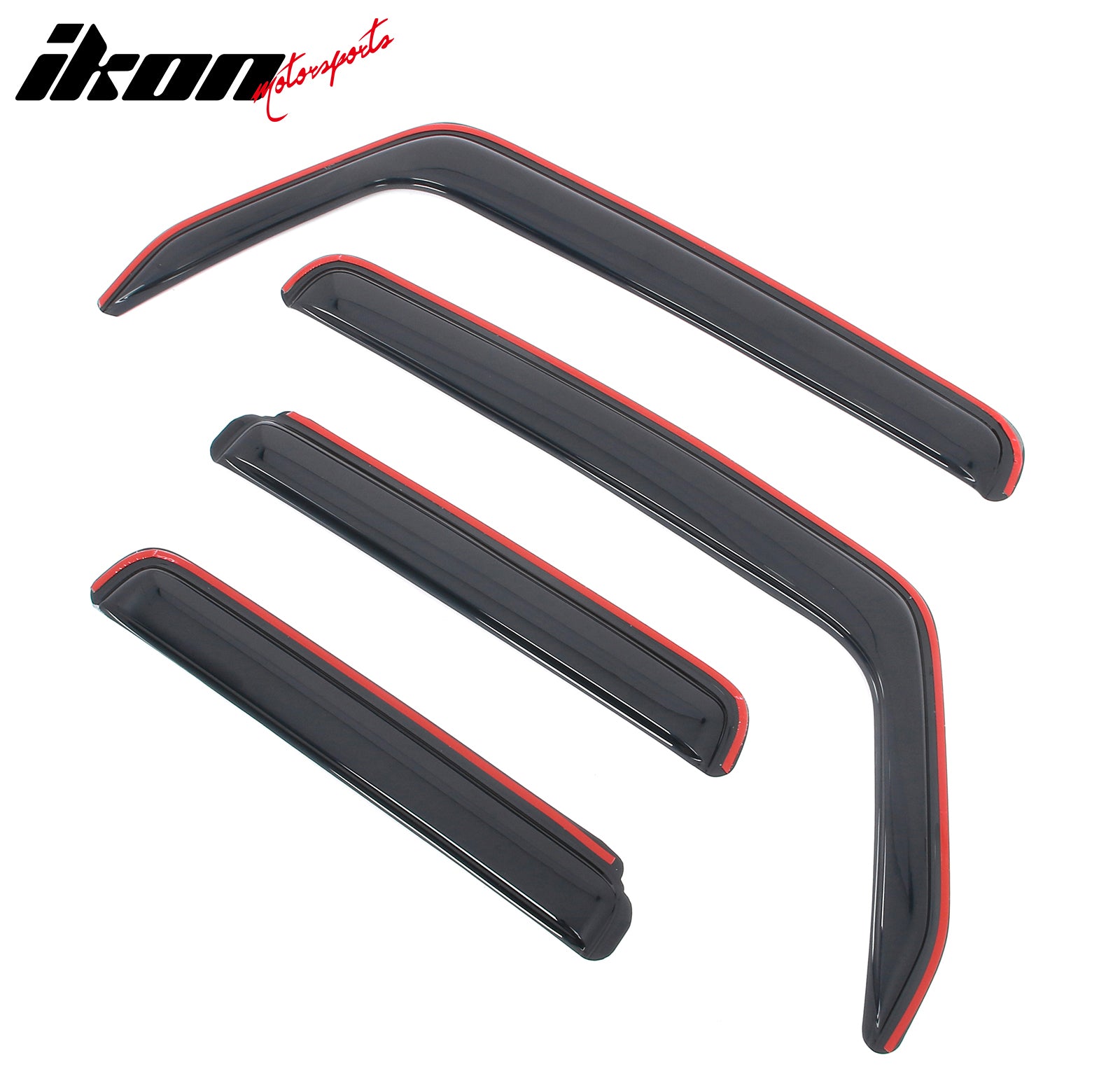 Fits 07-17 Jeep Wrangler& 18 Wrangler JK Unlimited In-channel Window Visors 4PCS