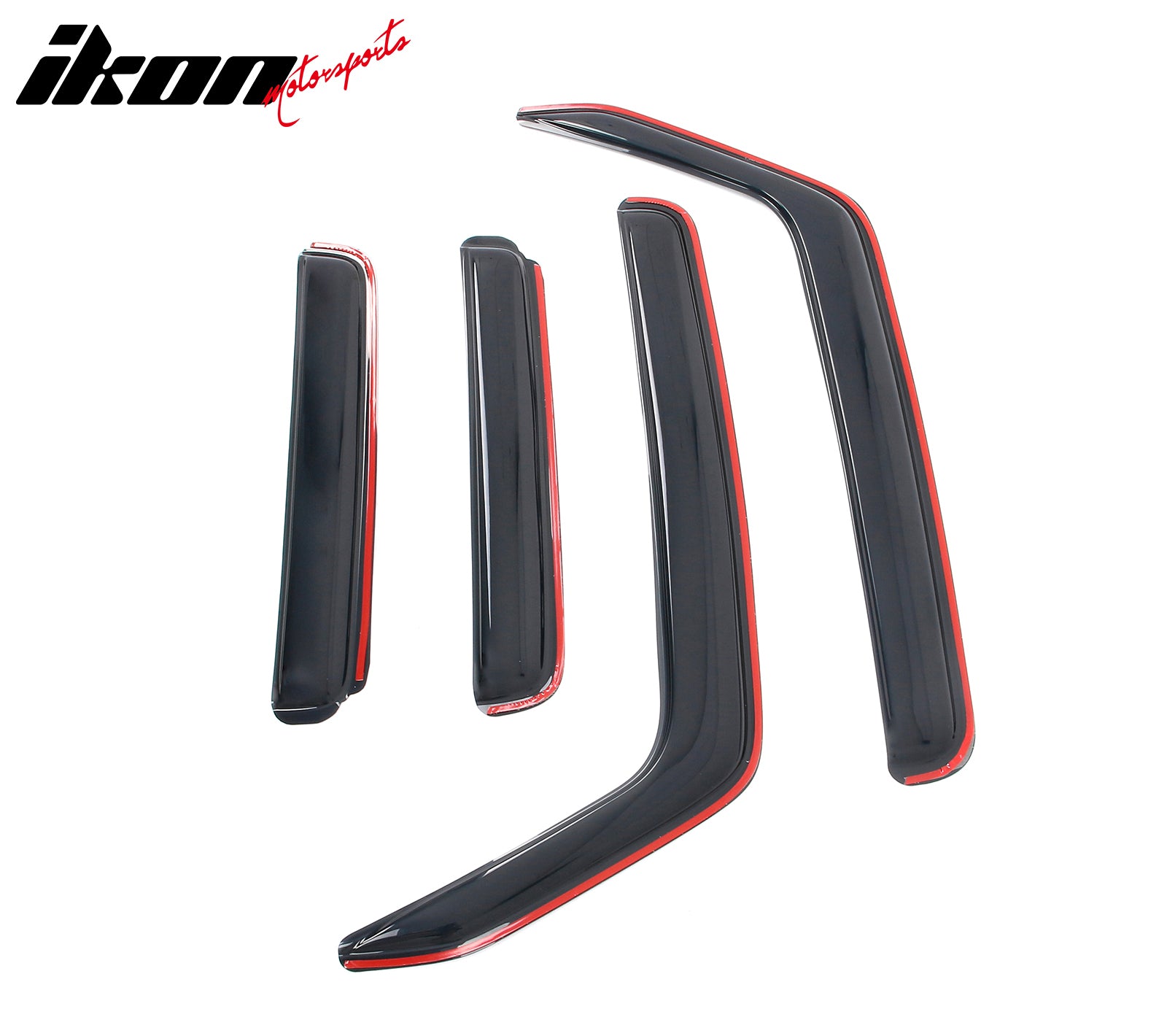 Fits 07-17 Jeep Wrangler& 18 Wrangler JK Unlimited In-channel Window Visors 4PCS