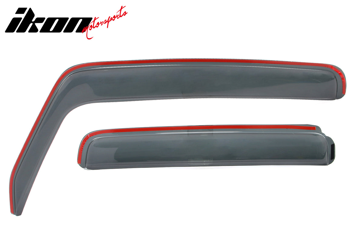 Fits 07-17 Jeep Wrangler& 18 Wrangler JK Unlimited In-channel Window Visors 4PCS