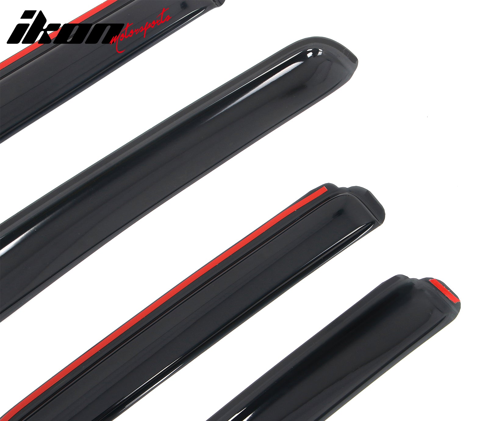 Fits 07-17 Jeep Wrangler& 18 Wrangler JK Unlimited In-channel Window Visors 4PCS